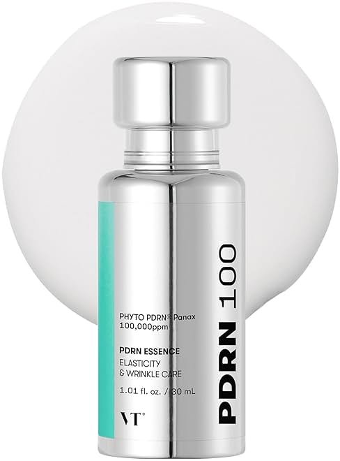 VT COSMETICS PDRN 100 Essence, Intensive Glow Serum, 100,000ppm Vegan PDRN, Skin Restoration & Plumping, Hydrating & Moisturizing, Firming, Fine Lines, Korean Skincare 1.01 fl. Oz. - Product Image