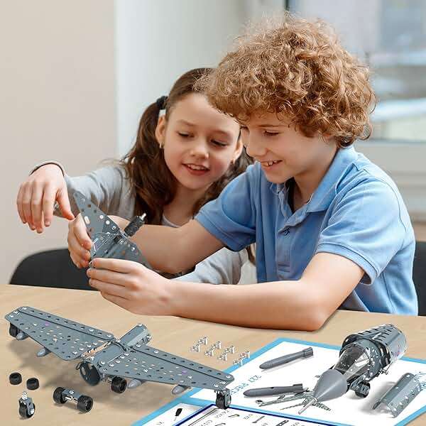 Lucky Doug STEM Building Projects Model Airplane Jet Set - Building Toys for Kids Ages 8-12, Assembly Science Kit for Boys 8 9 10 11 12 Years Old - Image 2