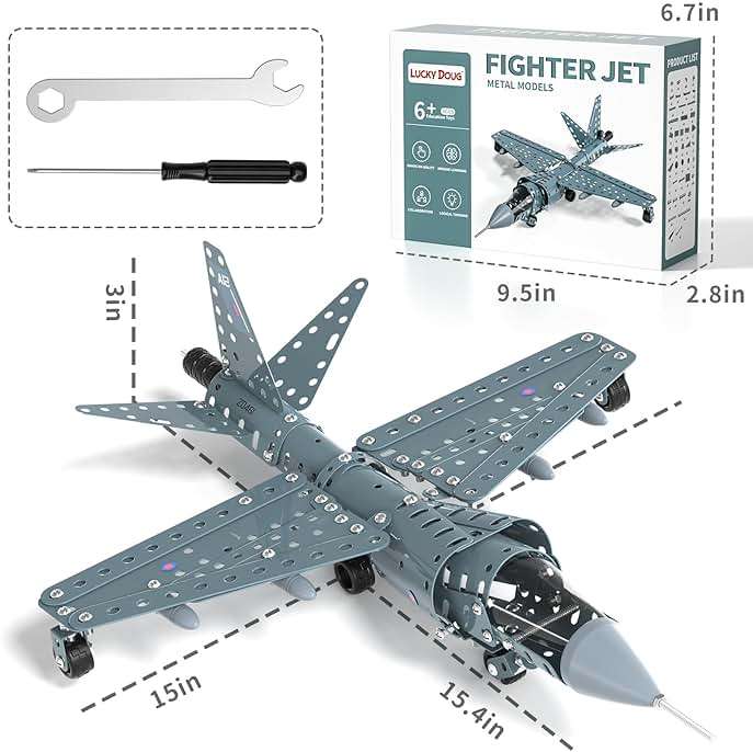Lucky Doug STEM Building Projects Model Airplane Jet Set - Building Toys for Kids Ages 8-12, Assembly Science Kit for Boys 8 9 10 11 12 Years Old - Image 3