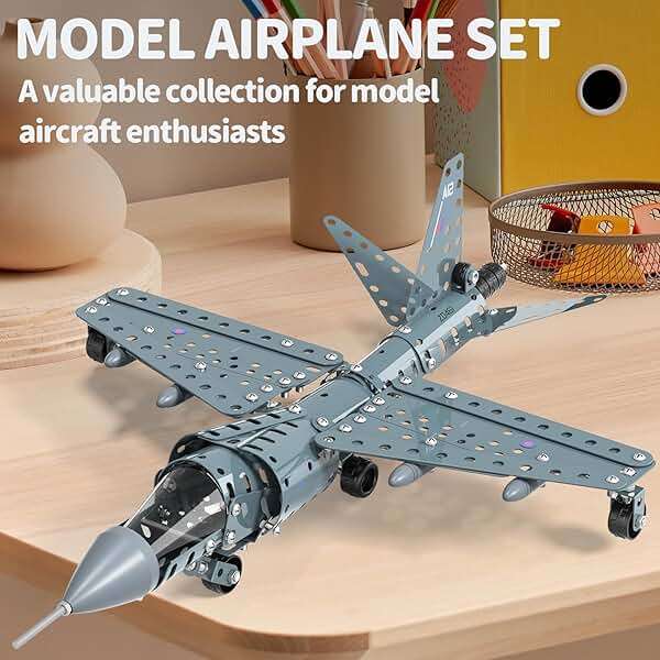 Lucky Doug STEM Building Projects Model Airplane Jet Set - Building Toys for Kids Ages 8-12, Assembly Science Kit for Boys 8 9 10 11 12 Years Old - Image 4