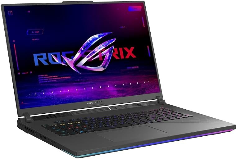 ASUS ROG Strix G18 (2024) Gaming Laptop, 18” Nebula Display 16:10 QHD 240Hz/3ms, GeForce RTX™ 4070, Intel® Core™ i9-14900HX, 32GB DDR5, 1TB PCIe® SSD, Wi-Fi 6E, Windows 11 Pro, G814JIR-XS96 - Product Image