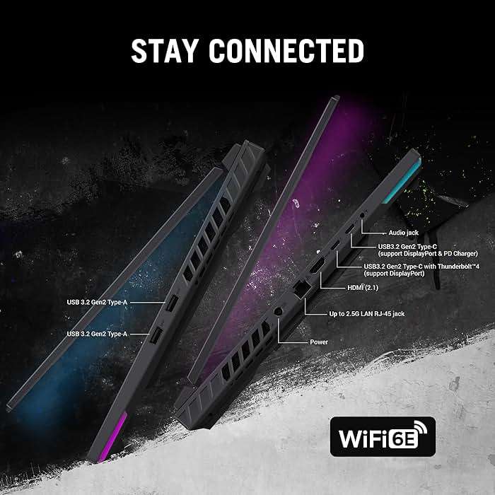 ASUS ROG Strix G18 (2024) Gaming Laptop, 18” Nebula Display 16:10 QHD 240Hz/3ms, GeForce RTX™ 4070, Intel® Core™ i9-14900HX, 32GB DDR5, 1TB PCIe® SSD, Wi-Fi 6E, Windows 11 Pro, G814JIR-XS96 - Image 6