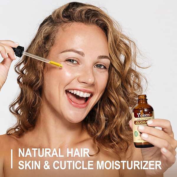 Yoken 4oz Jojoba Oil (EWG Verified) 100% Pure Cold Pressed Jojoba Oil for Face, Hair, Nails and Skin, Unrefined & Hexane Free, Natural Body Facial Moisturizer Multi-purpose oil Base Carrier Oil - Image 4