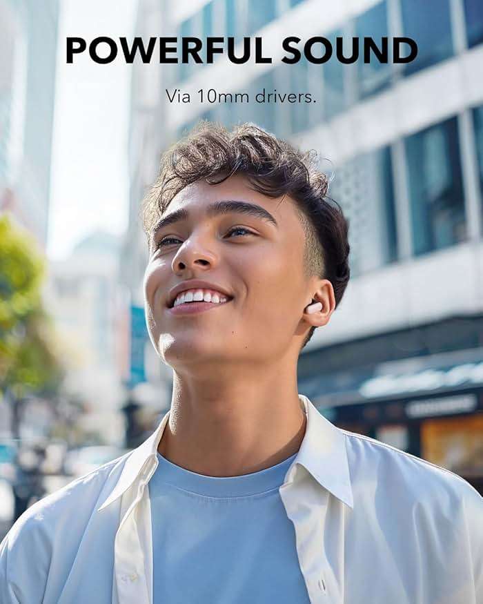 Soundcore P30i by Anker Noise Cancelling Earbuds, Strong and Smart Noise Cancelling, Powerful Bass, 45H Playtime, 2-in-1 Case and Phone Stand, IP54, Wireless Earbuds, Bluetooth 5.4 (Pink) - Image 4