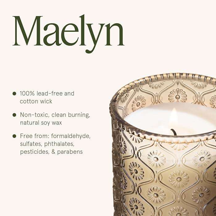 LA JOLIE MUSE Island Coconut Scented Candle – Coconut, Peach & Vanilla | 6oz Luxury Soy Candle | 40 Hours Clean Burn| Gift-Ready for Hosts & Gatherings | Elegant Home Décor - Image 6
