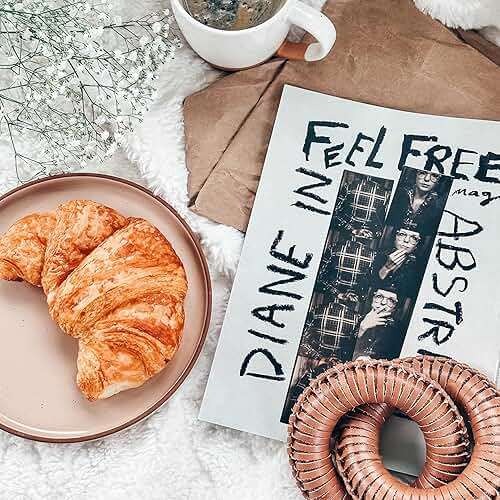 Mora Ceramic Flat Plates Set of 6-8 in - The Dessert, Salad, Appetizer, Small Lunch, etc Plate. Microwave, Oven, and Dishwasher Safe, Scratch Resistant. Kitchen Porcelain Dish - Neutrals - Image 9