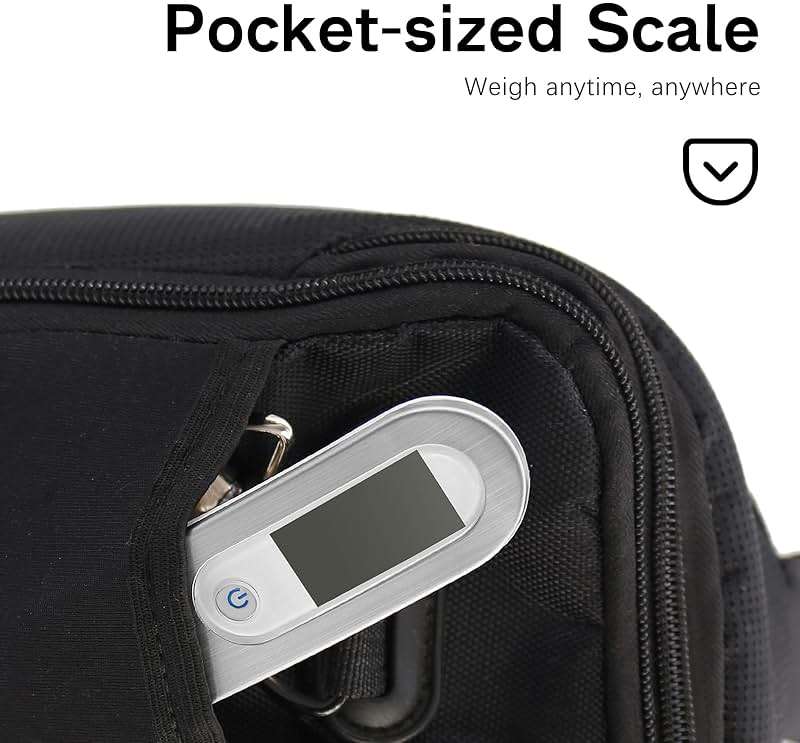 FEBHBRQ Rechargeable Luggage Scale with Strap & Type-C Port - Portable, Digital, High-Precision, and Ideal for Backpacks, Suitcases, and Carry-Ons - Up to 110lb/50kg Capacity -Strap, Silver - Image 7