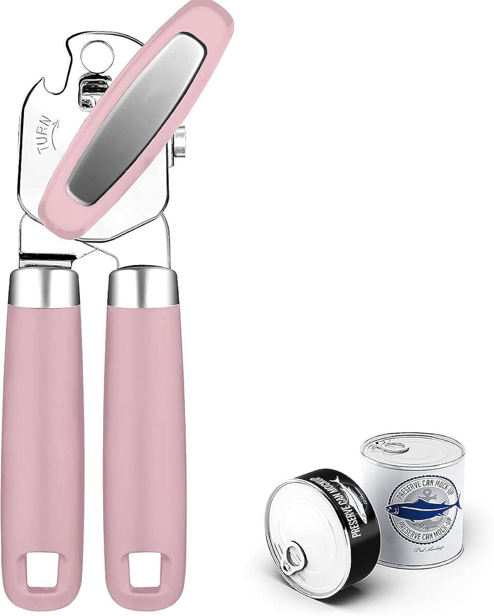 Can Opener,Professional 3-In-1 Multifunctional Manual Can Openers Bottle Opener,Kitchen Durable Stainless Steel Heavy Duty Can Opener Smooth Edge for Kitchen Seniors Friendly - Image 1