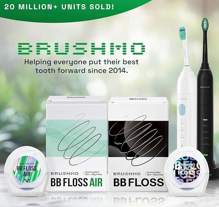 Brushmo Black Floss (BBFloss) - Expanding Floss, Gum-Friendly Soothing Mint Dental Floss, Natural Vegan Wax to Remove Plaque from Teeth, US-Dentist Designed PTFE & PFAS Free Oral Care, 1 Spool, 55 yd - Image 7