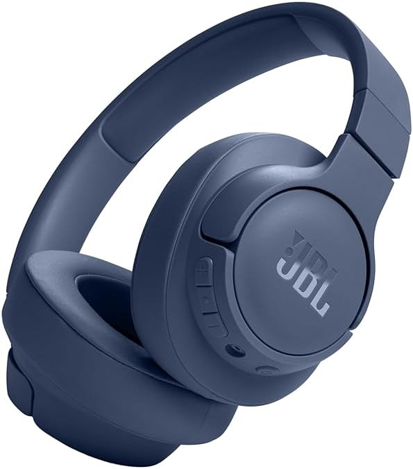 JBL Tune 720BT - Wireless Over-Ear Headphones with JBL Pure Bass Sound, Bluetooth 5.3, Up to 76H Battery Life and Speed Charge, Lightweight, Comfortable and Foldable Design (Blue) - Product Image