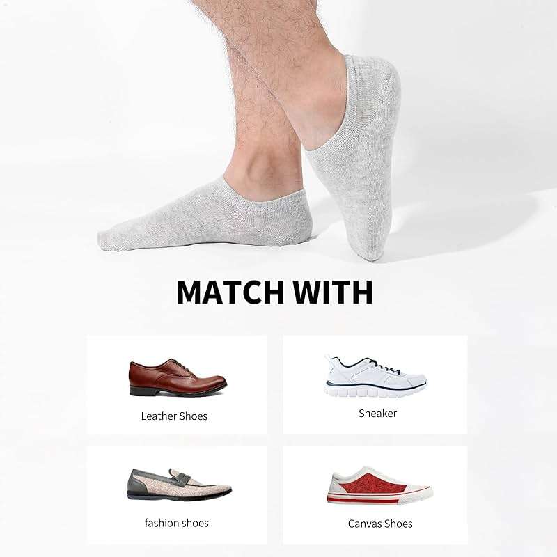 Nroktia 6/10 Pairs Non Slip No Show Socks Womens and Mens Low Cut Invisible Liner Ankle Socks - Image 6