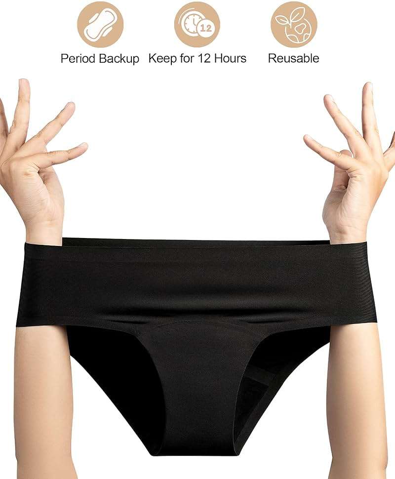 EcoPeriod Period Underwear for Women Heavy Flow Leakproof Menstrual Underwear Seamless Period Panties - Image 4