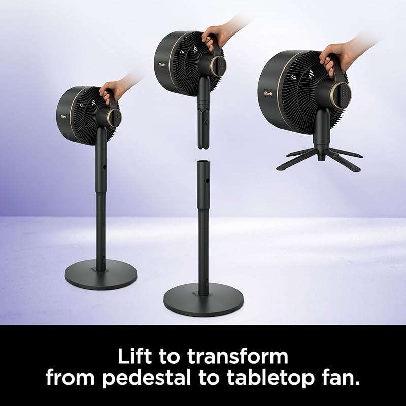 Shark FlexBreeze Fan, Indoor & Outdoor Oscillating Cooling Fan, Floor & Tabletop, Portable Cordless & Corded, Bedroom, Office & Patio Fan, InstaCool Misting Attachment & Remote, Grey, FA222 - Image 12