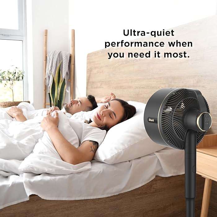 Shark FlexBreeze Fan, Indoor & Outdoor Oscillating Cooling Fan, Floor & Tabletop, Portable Cordless & Corded, Bedroom, Office & Patio Fan, InstaCool Misting Attachment & Remote, Grey, FA222 - Image 4