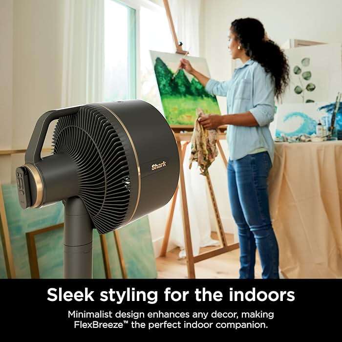 Shark FlexBreeze Fan, Indoor & Outdoor Oscillating Cooling Fan, Floor & Tabletop, Portable Cordless & Corded, Bedroom, Office & Patio Fan, InstaCool Misting Attachment & Remote, Grey, FA222 - Image 6