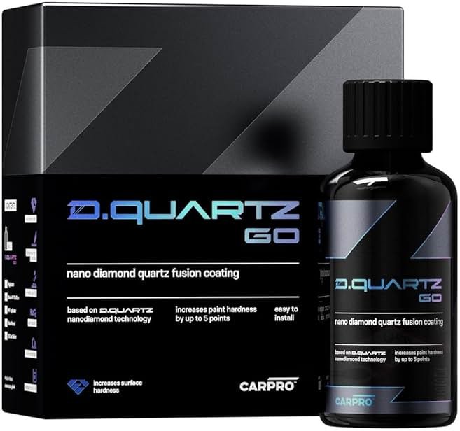 CARPRO DQUARTZ GO Nano Diamond Quartz Fusion Coating: Ceramic Coating for Cars, Professional-Grade Coating in DIY Package, Increase Surface Hardness - (50ml Kit) - Product Image