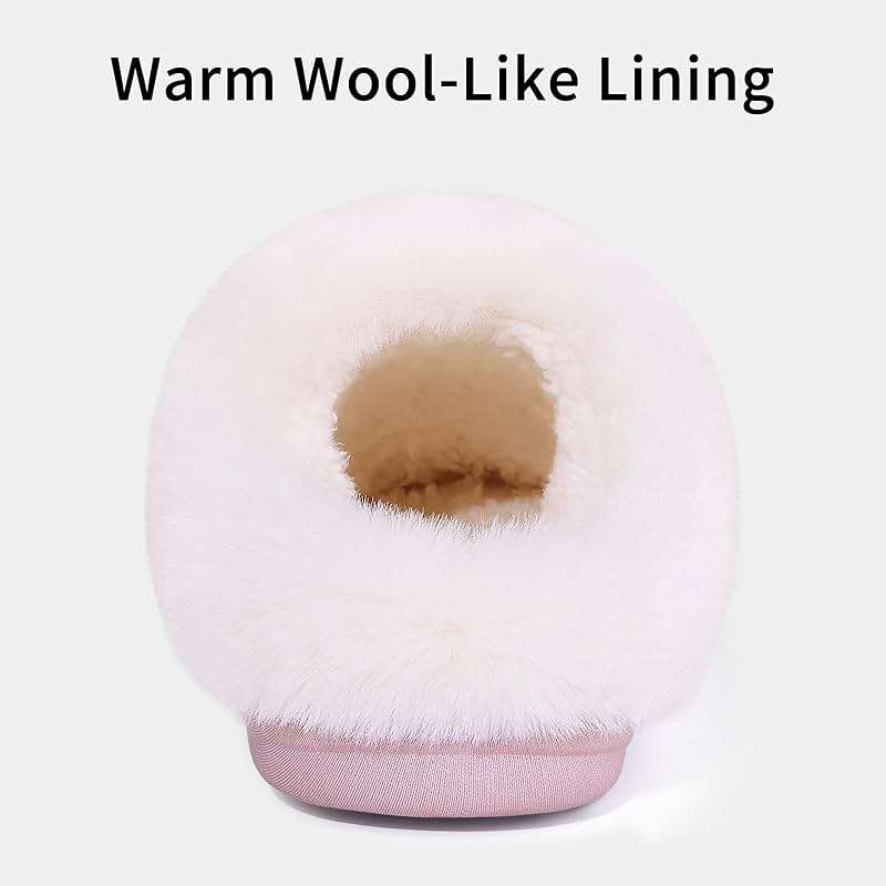 Evshine Warm Knit House Slippers for Women Comfy Wool-Like Lined Chenille Slippers with Memory Foam and Indoor Outdoor Soles - Image 4