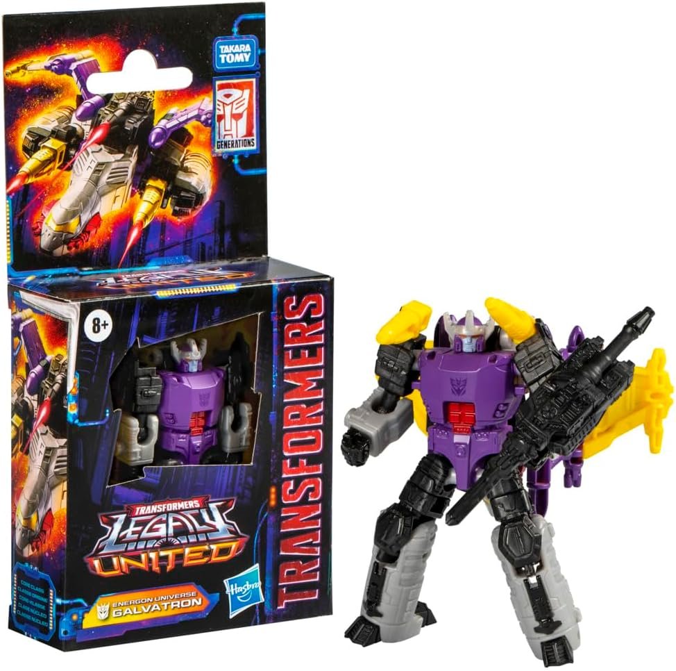 Transformers Legacy United Core Class Energon Universe Galvatron, 3.5-inch Converting Action Figure, 8+ - Product Image