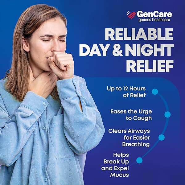 GenCare - Mucus Relief Guaifenesin 600mg (200 Tablets) Mucus Relief Expectorant for Congestion & Cough - Extended Release Tablets for Immediate & Lasting Relief - Image 4