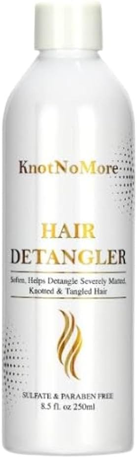 Knot No More Matted Hair Detangler for Extremely Tangled Hair - Sulfate & Silicone Free - 8.5 Fl Oz (250 ml) - Suitable for All Hair Types - Children & Adult Hair Detangler - Product Image