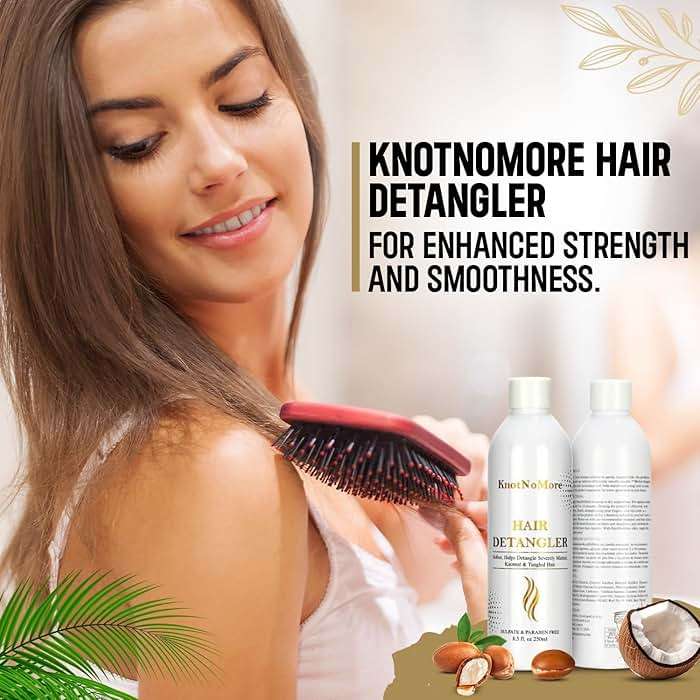 Knot No More Matted Hair Detangler for Extremely Tangled Hair - Sulfate & Silicone Free - 8.5 Fl Oz (250 ml) - Suitable for All Hair Types - Children & Adult Hair Detangler - Image 5