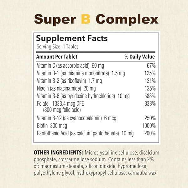 Puregen Labs Super B Energy Complex with Vitamin C - Immune Health, Energy & Nervous System Support - Non-GMO, Gluten-Free 100 Vegetarian Tablets - Image 2