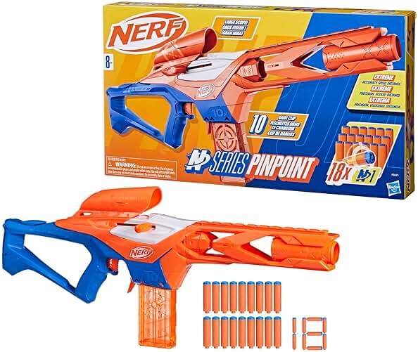 Nerf N Series Pinpoint Dart Blaster, 18 N1 Darts Compatible Only N Series Blasters, 10-Dart Clip, Blaster Gifts for Kids - Image 14