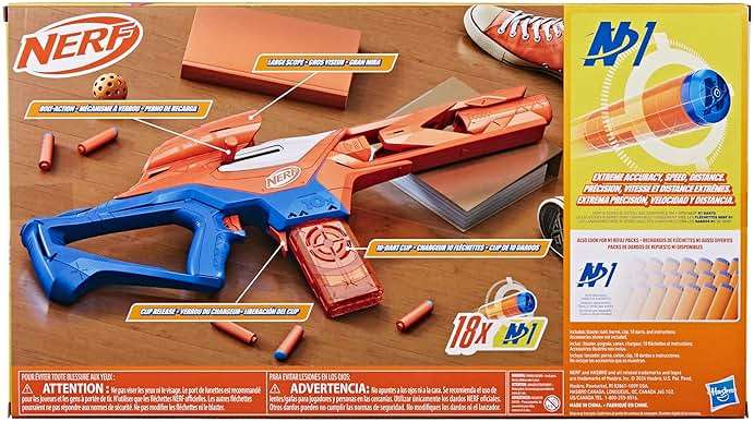 Nerf N Series Pinpoint Dart Blaster, 18 N1 Darts Compatible Only N Series Blasters, 10-Dart Clip, Blaster Gifts for Kids - Image 15