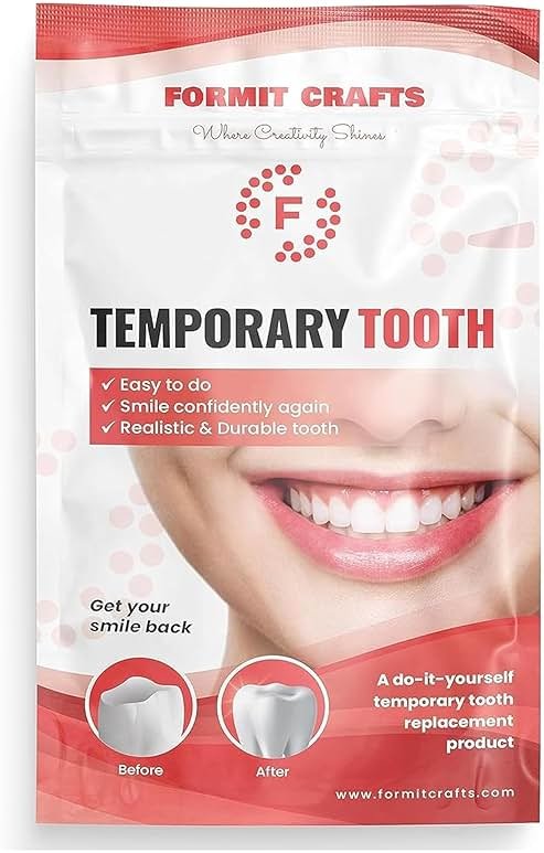 Formit Crafts Thermoplastic Beads for Teeth Repair, 20 Grams | DIY Tooth Filling, Moldable Thermal Beads, For Chipped, Cracked Teeth, Realistic and Durable - Product Image