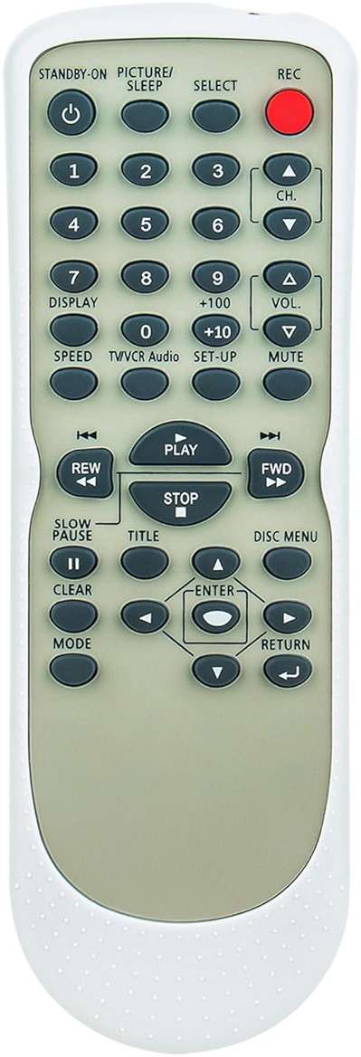NF109UD Replacement Remote Control Applicable for Magnavox TV/DVD/VCR Combo CMWC20T6 MWC20T6 CT202MW8 CT270MW8 MSD724G CT270MW8A - Image 1