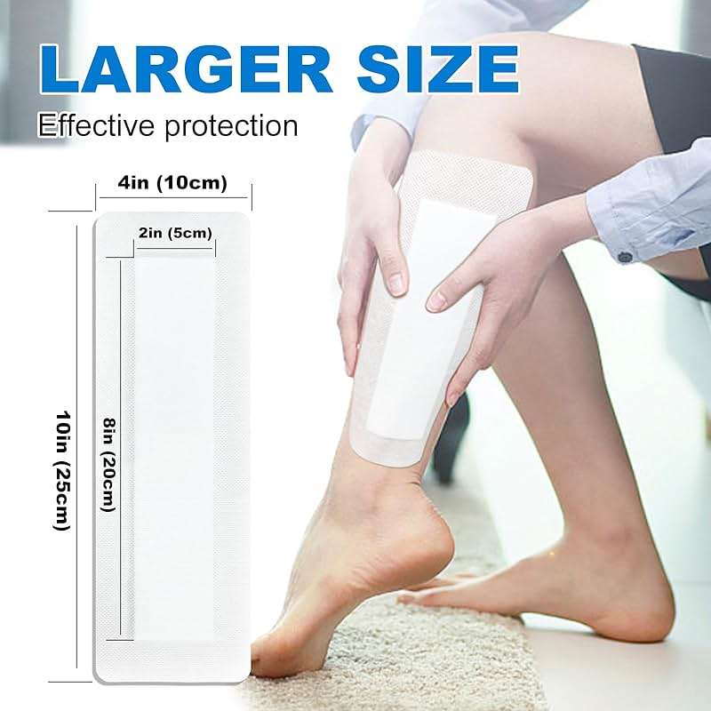 Ceeport Island Dressing Bordered Gauze 4"x10", 25 Individually Packed Non-Stick Pad in Center with Adhesive Border,Soft & Highly Absorbent Medical Grade Dressing Gauze Pad for Wound Care and First Aid - Image 2