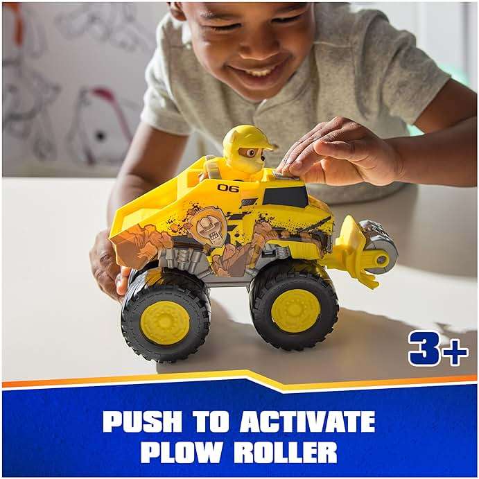 Paw Patrol: Rescue Wheels Rubble’s Bulldozer, Toy Truck with Vehicle Transformation and Collectible Action Figure, Kids Toys for Boys & Girls Ages 3+ - Image 4