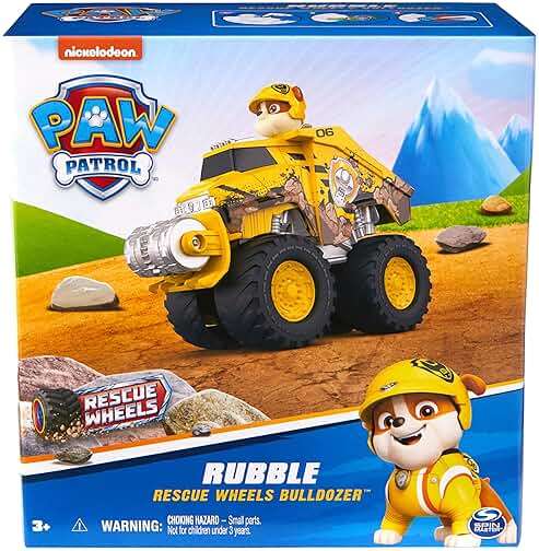 Paw Patrol: Rescue Wheels Rubble’s Bulldozer, Toy Truck with Vehicle Transformation and Collectible Action Figure, Kids Toys for Boys & Girls Ages 3+ - Image 8