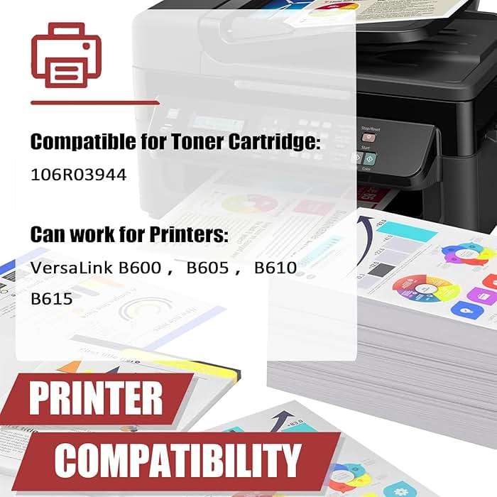 OVINDA 106R03944 Toner Cartridges Compatible for Xerox 106R03944 Toner Cartridge Work for Xerox VersaLink B600 B605 B610 B615 Printers - Image 2