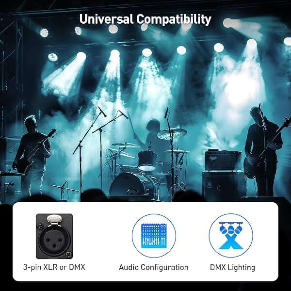 Cable Matters 2-Pack 120 Ohm 3-Pin XLR Terminator/DMX Terminator - Optimal Signal Integrity for Lighting and Audio Systems - Image 7