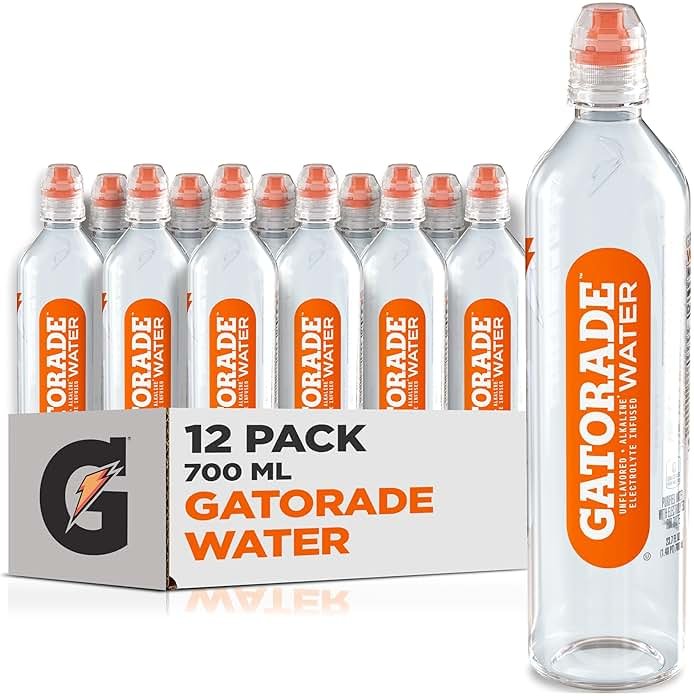 Gatorade Water, 700ML Sports Cap (Pack of 12) - Product Image