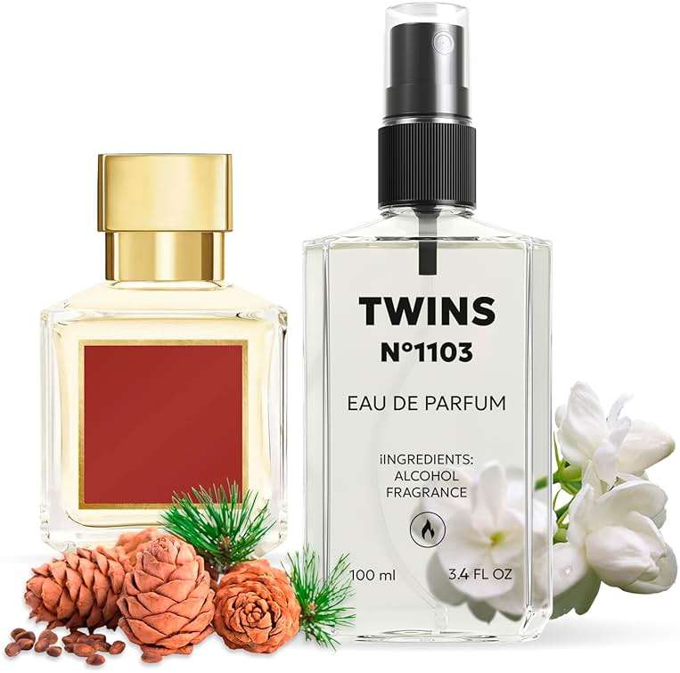 TWINS Impression of Bac. Rou. 540 | Unisex Perfume for Women and Men Eau de Parfum | No.1103 | 3.4 Fl Oz / 100 ml - Image 1