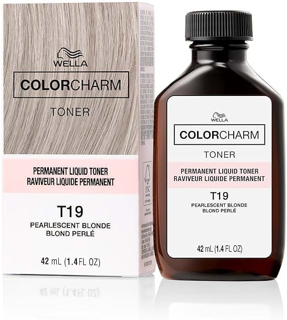 COLORCHARM Permanent Liquid Hair Toners | Neutralize Brass | Healthy-Looking Blondes Tones | Vegan & Free of Parabens - Product Image