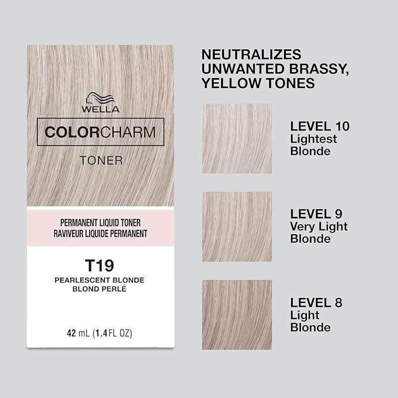 COLORCHARM Permanent Liquid Hair Toners | Neutralize Brass | Healthy-Looking Blondes Tones | Vegan & Free of Parabens - Image 4