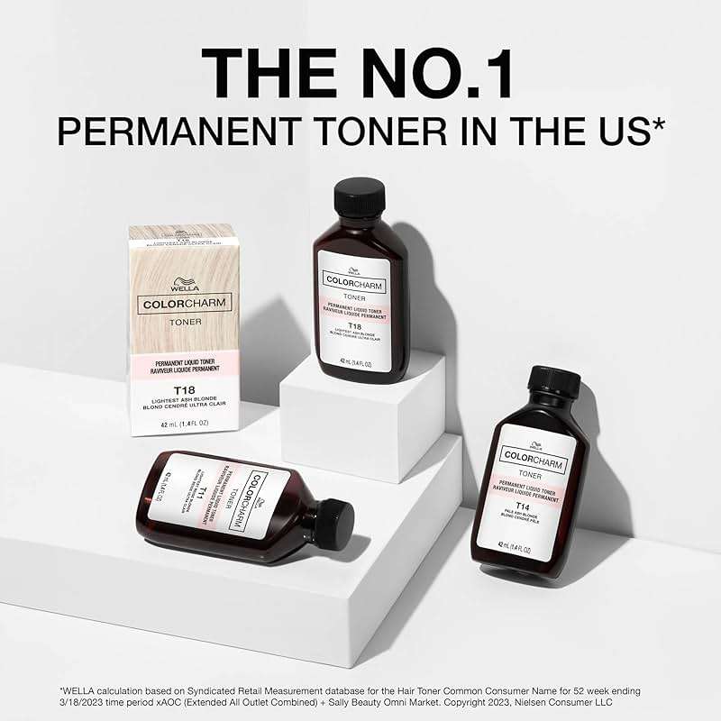 COLORCHARM Permanent Liquid Hair Toners | Neutralize Brass | Healthy-Looking Blondes Tones | Vegan & Free of Parabens - Image 7