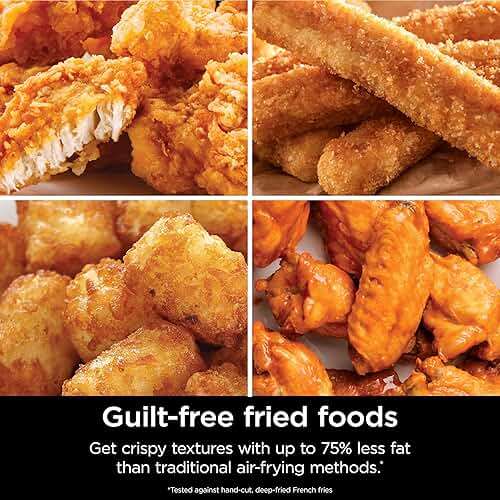 Ninja | Air Fryer | 4-in-1 Pro Air Fry, Roast, Reheat, Dehydrate | 5QT Capacity fits up to 4lbs of French Fries | 400F Max Temp | Nonstick Basket & Crisper Plate | 120V | Grey | AF141 - Image 8