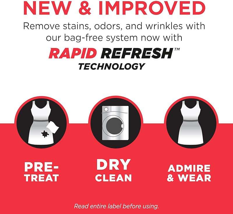 dryel At-Home Dry Cleaner Refill, New and Improved, Gentle Laundry Care for Special Fabrics and Dry-Clean-Only Clothes, 12 Loads with On-the-Go Stain Remover - Image 4
