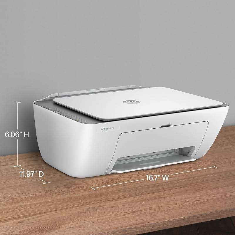 HP DeskJet 2855e Wireless All-in-One Color Inkjet Printer, Scanner, Copier, Best-for-home, 3 month Instant Ink trial included. This printer is only 2.4 ghz capable. (588S5A) - Image 2