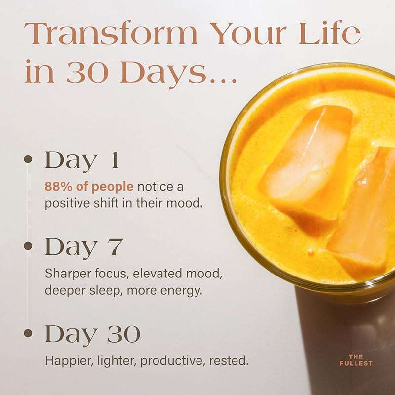 THE FULLEST - Saffron Latte 100 Day Supply - Saffron, Cardamom, and Coconut Based Wellness Powder for Mood and Sleep Support, Sugar-Free, Vegan, and Gluten-Free, 100 Servings - Image 3