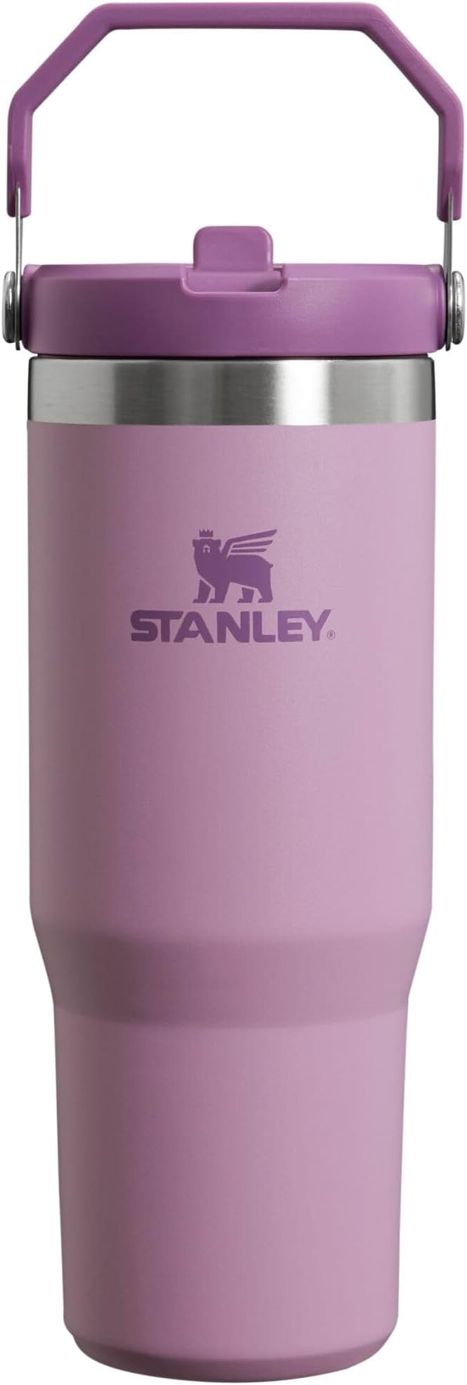 Stanley IceFlow Flip Straw Tumbler with Handle 30 oz | Twist On Lid and Flip Up Straw | Leak Resistant Water Bottle | Insulated Stainless Steel |BPA-Free | Lilac - Product Image