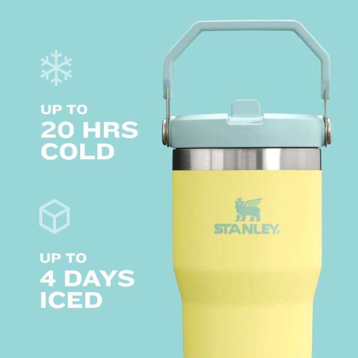 Stanley IceFlow Flip Straw Tumbler with Handle 30 oz | Twist On Lid and Flip Up Straw | Leak Resistant Water Bottle | Insulated Stainless Steel |BPA-Free | Lilac - Image 6