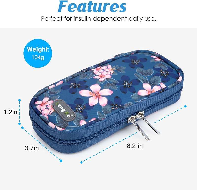 YOUSHARES Insulin Cooler Travel Case - TSA Approved for Ozempic, Mounjaro Injection Pen, Diabetic Medication Cooling Bag for Zepbound, Refrigerated Diabetes Storage Kit with 2 Ice Pack - Image 3