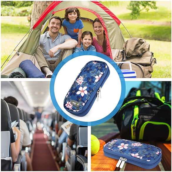 YOUSHARES Insulin Cooler Travel Case - TSA Approved for Ozempic, Mounjaro Injection Pen, Diabetic Medication Cooling Bag for Zepbound, Refrigerated Diabetes Storage Kit with 2 Ice Pack - Image 6