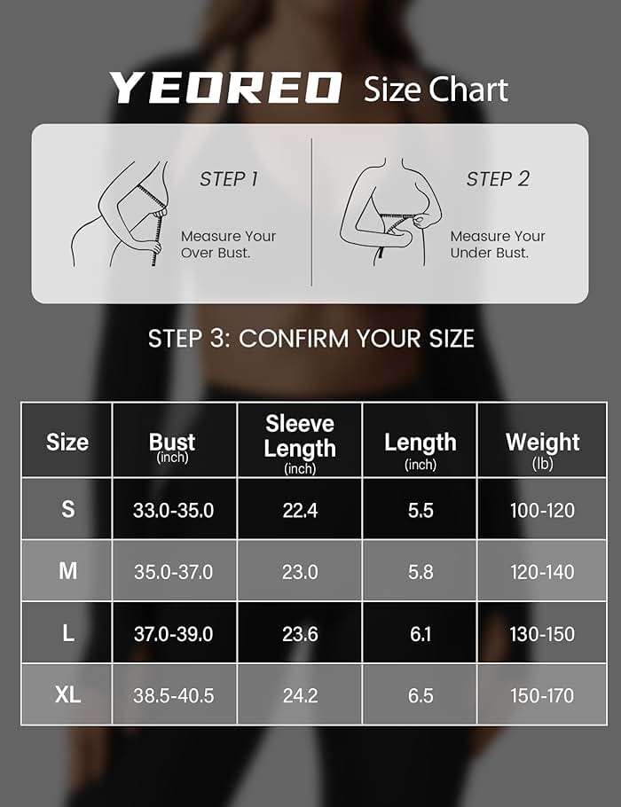 YEOREO Women Crop Top Long Sleeve Bolero Open Front Workout Cropped Shirts Sports Shrug - Image 6