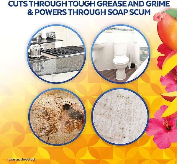 Lysol Power Clean Multi-Surface Cleaner, 2x Concentrated Pour, Mango & Hibiscus, 28 Fl Oz - Image 5